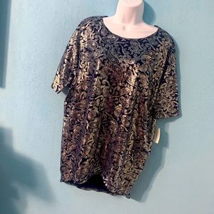 Lularoe Blue Sliver Irma Tunic Top NWT